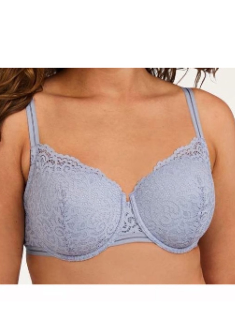 ThirdLove Artisan Lace Balconette Bra in Light Blue
